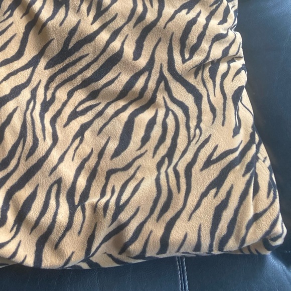 Large Tan & Black Animal Print Soft & Fluffy Floor Pillow - Picture 11 of 11